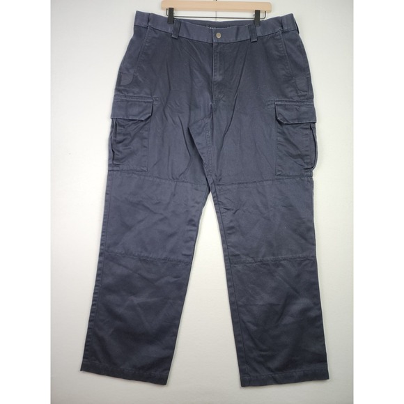 5.11 Tactical Cargo Pants Men 42x32 Navy Blue High Performance Ripstop Canvas - Picture 1 of 16